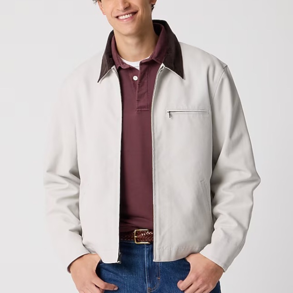 J crew stone Canvas work jacket